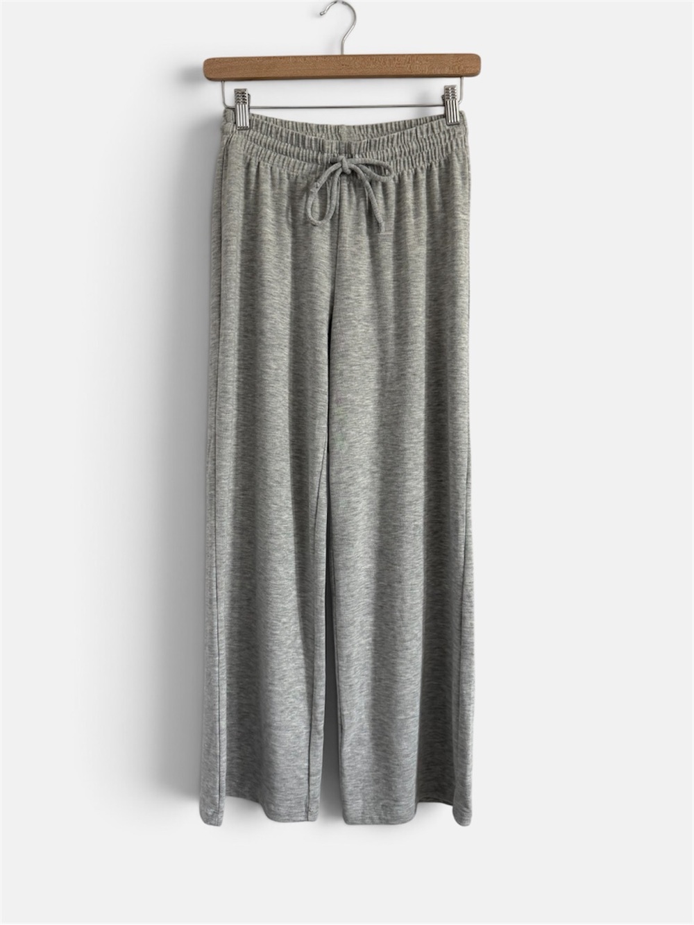 Wilfred Grey Drapey, Cozy-Brushed Jersey Lounge Pants with Drawstring XS